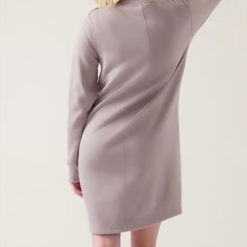 Athleta Cozy Karma Cowl Neck Dress In Mauve - Picture 8 of 8